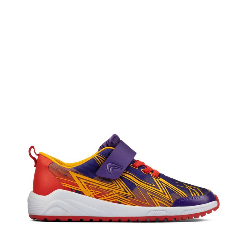 Pantofi Sport Clarks Copii Violet - Aeon Pace - 519064-BPW